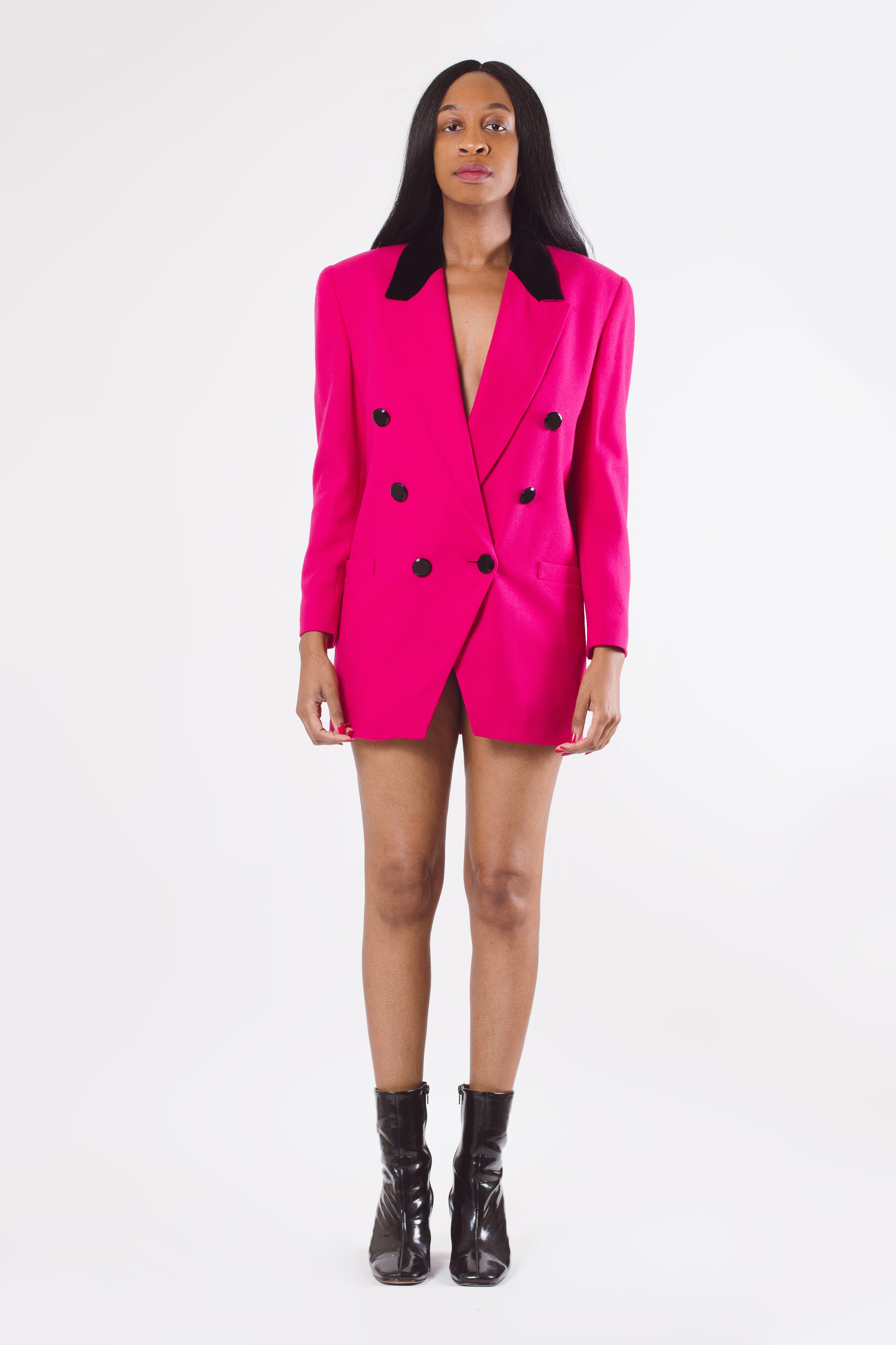 Y2K Hot Pink Blazer | Mawoolisa