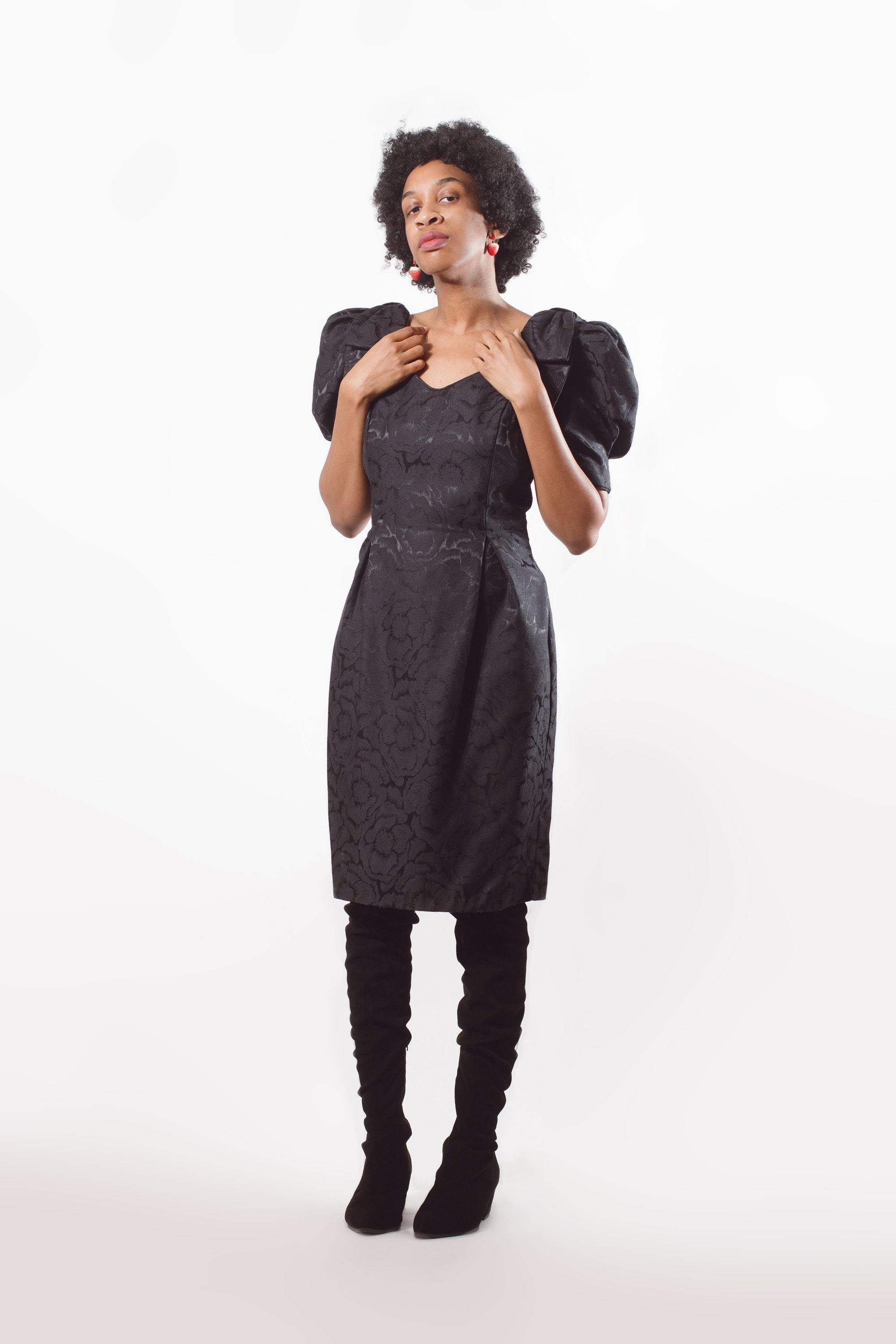 Vintage 90s Black Mini Dress