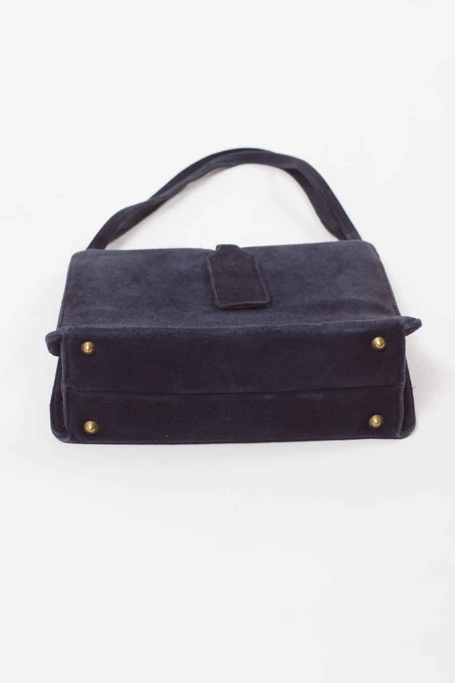 Vintage Blue Suede Lennox Handbag