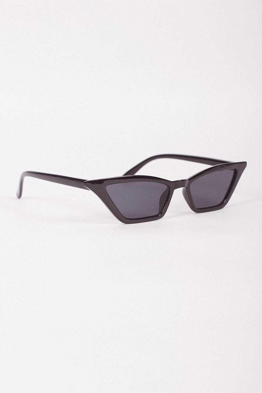 Black Cat Eye Sunglasses - Mawoolisa