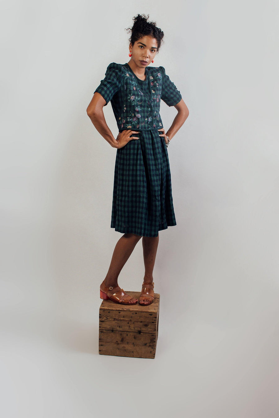 Vintage Green Cottagecore Dress | Mawoolisa Vintage Green Cottagecore Dress | Mawoolisa