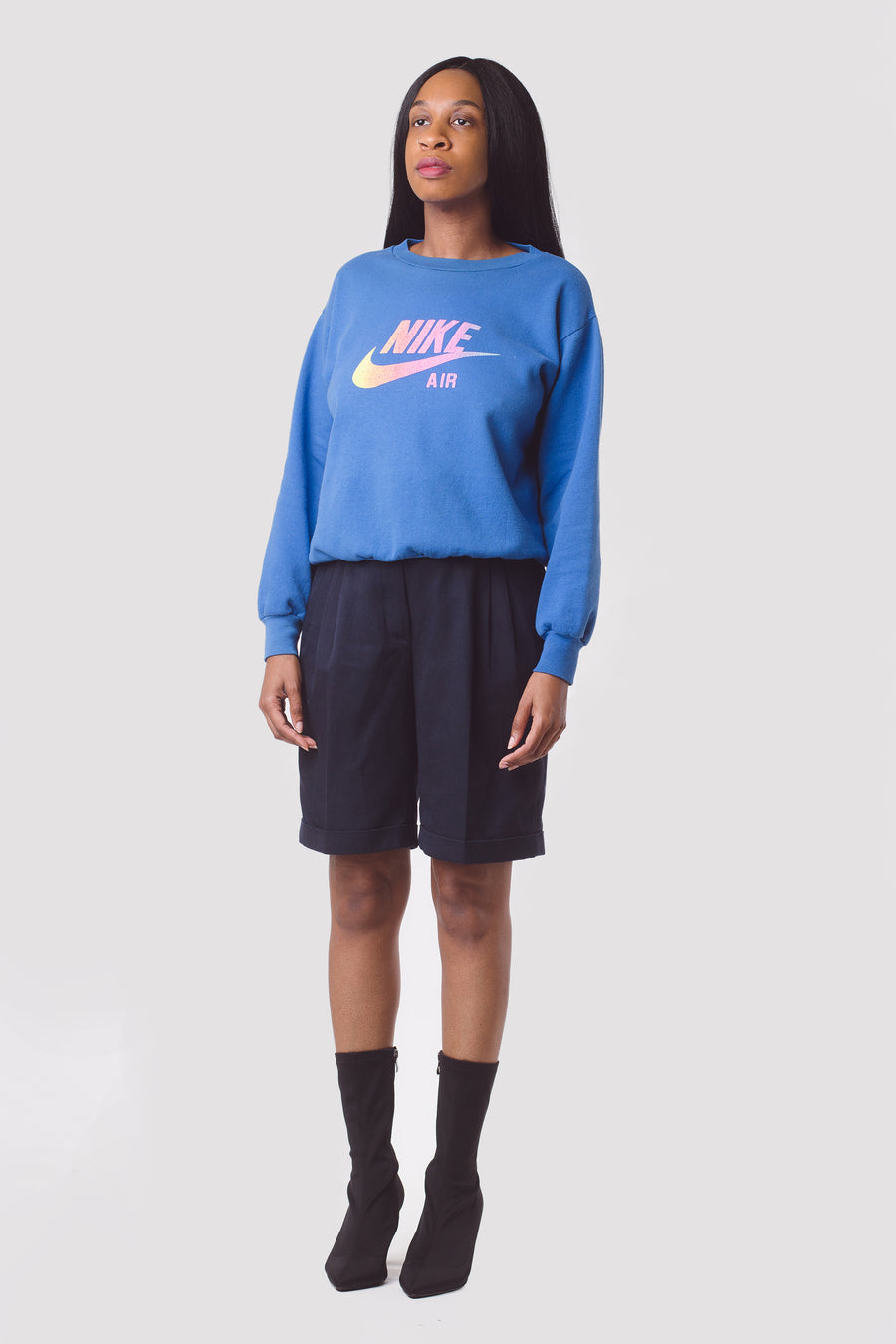 Vintage 90's Blue Nike Air Crewneck Sweatshirt | S