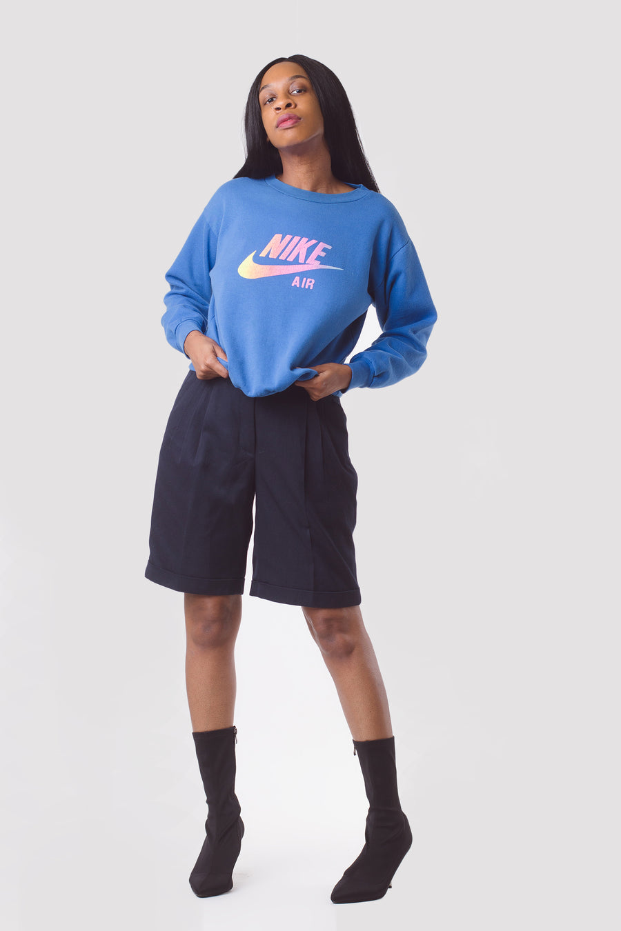 Vintage 90's Blue Nike Air Crewneck Sweatshirt | S