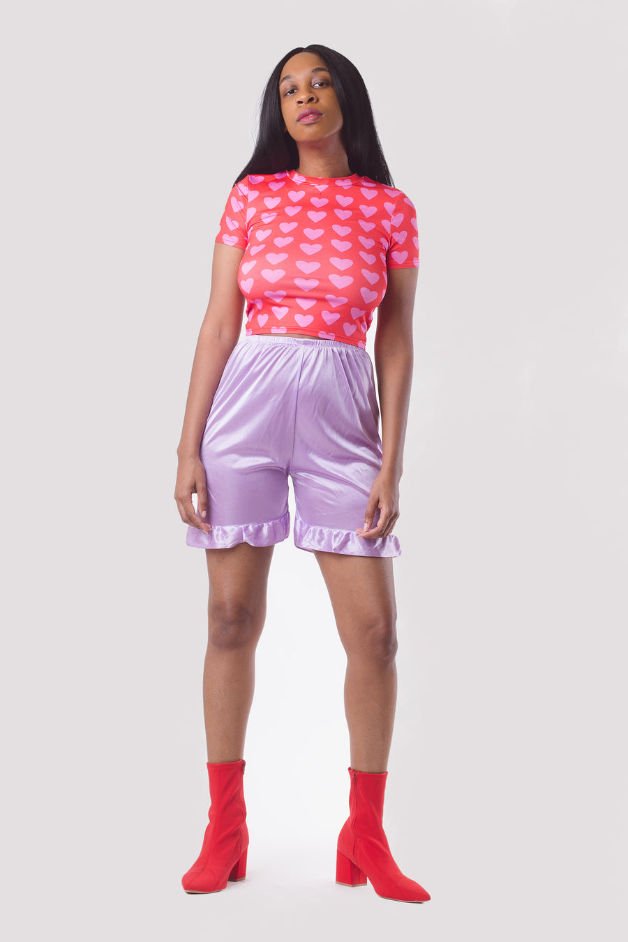 Vintage Y2K Purple Ruffle Bloomer Shorts | S
