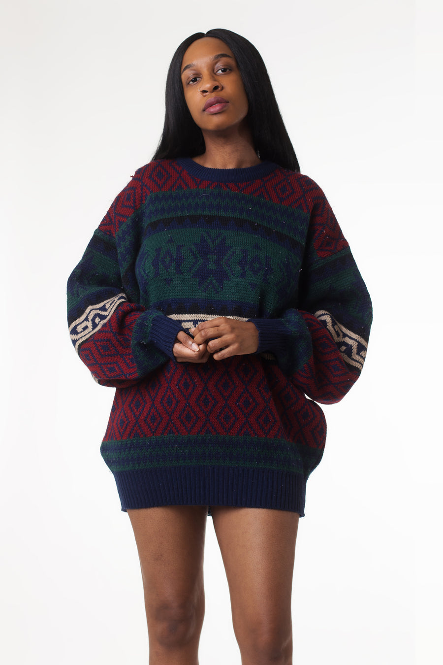 Vintage 90's Oversize Pullover Sweater | XL