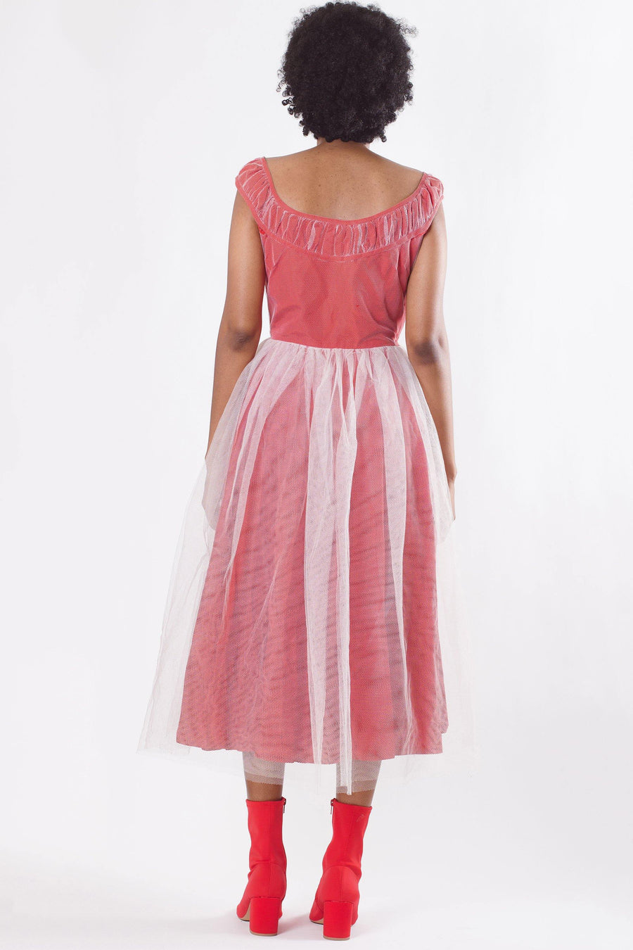 Vintage Handmade Pink Tulle Dress - Mawoolisa