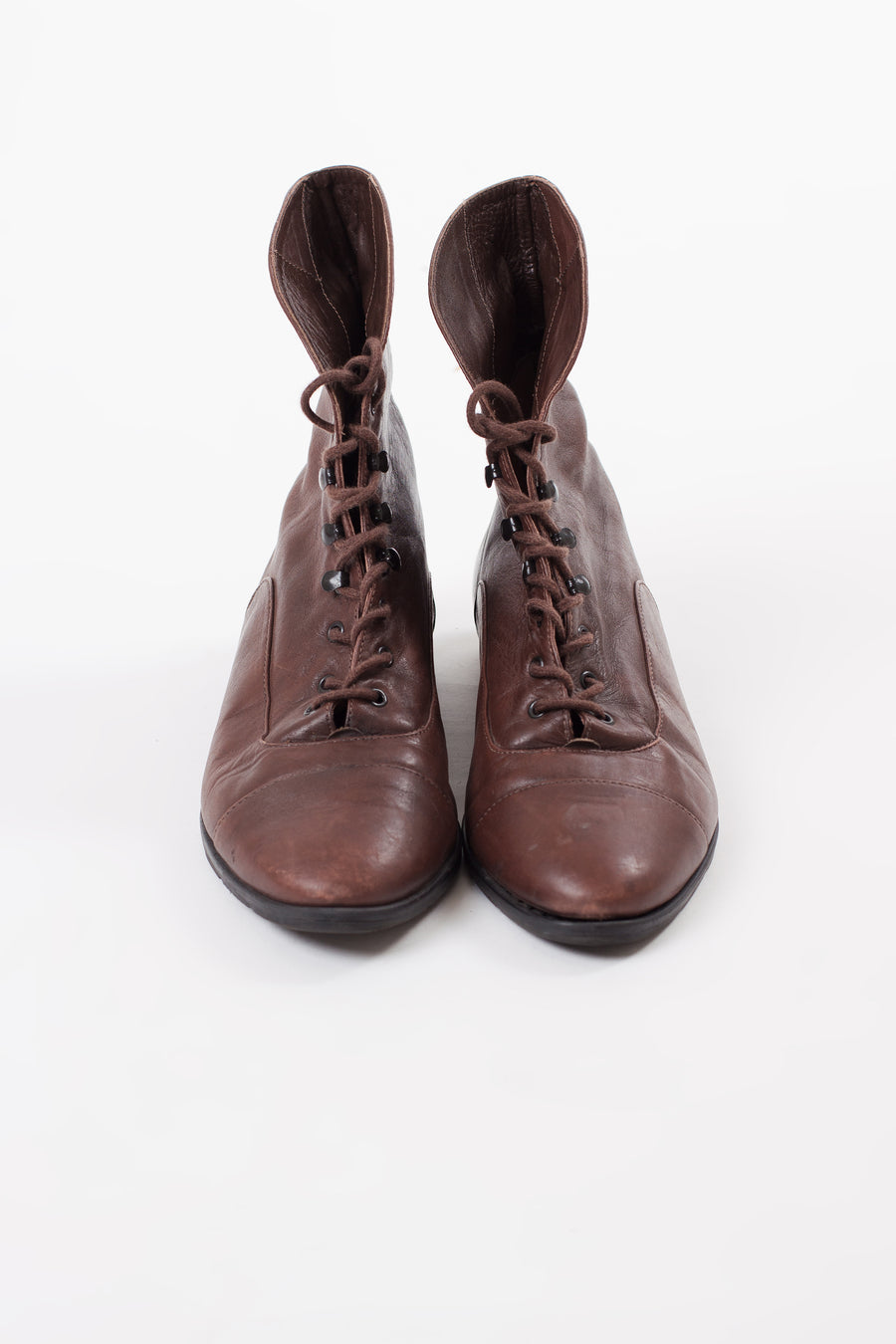 Vintage Brown Ankle Booties | 6.5M