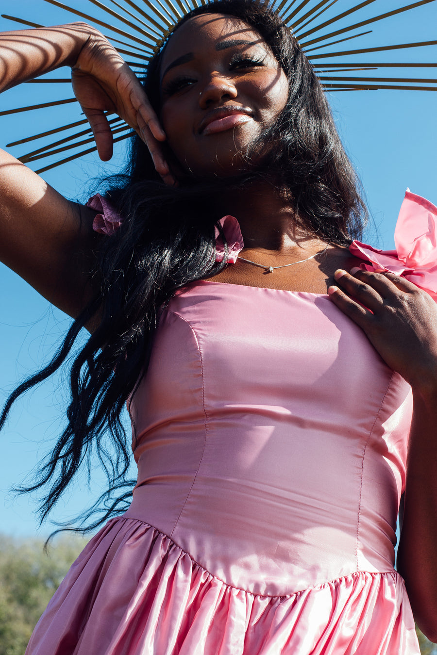 80's pink prom dress 80s ball dress