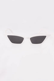 White Cat Eye Sunglasses - Mawoolisa